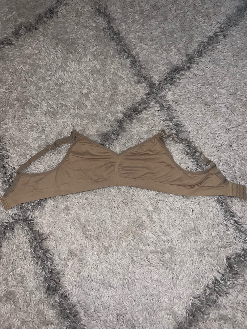 Hofish Beige Seamless Stretch Bralette
